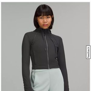 Mesh Hooded Define Cropped Jacket